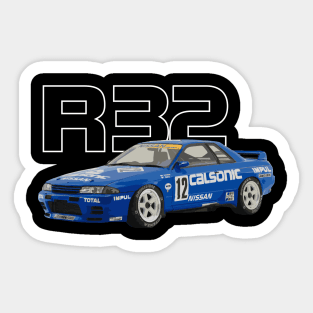 R32 GTR CALSONIC NISSAN GROUP A RACE CAR Sticker